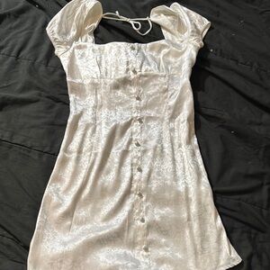 Elegant White Floral Dress